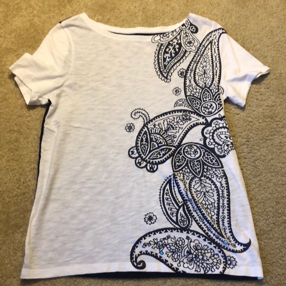 🐙Tommy Hilfiger paisley top size M - Picture 1 of 3
